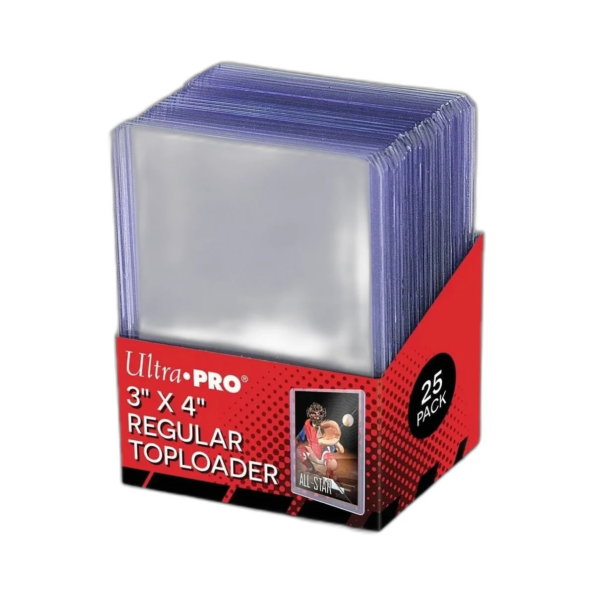 Ultra Pro Toploader Regular 3x4 Zoll 25 Stück klar