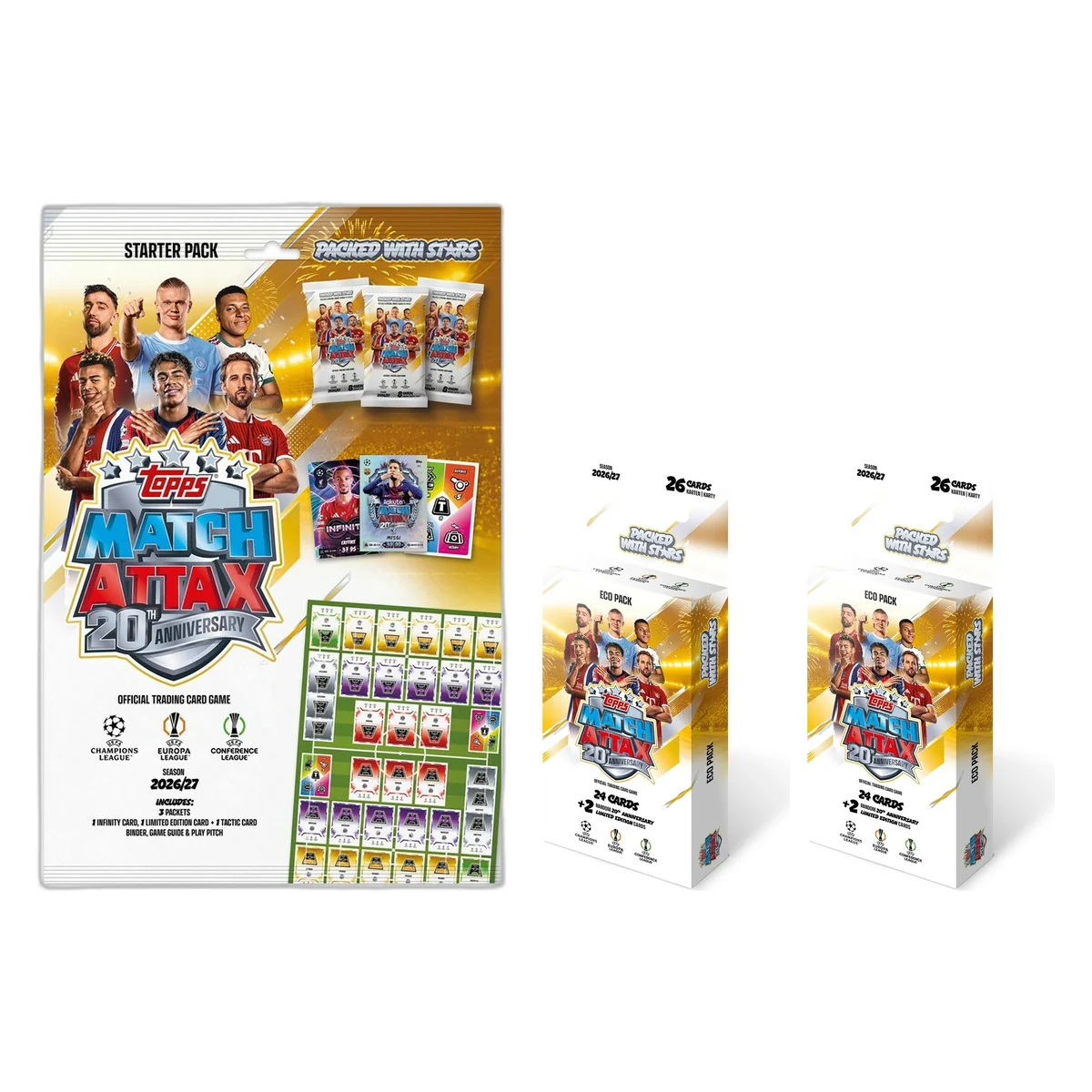 Topps Match Attax 26/27 Starterpack + 2 Eco Packs