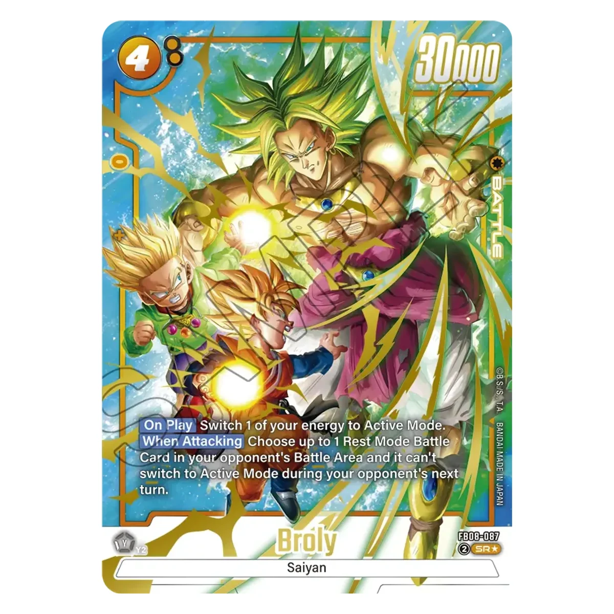 Dragon Ball Fusion World Broly FB08-087 AA Englisch