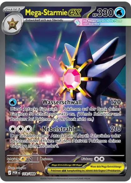 Mega-Starmie-ex aus dem Set Optimale Ordnung