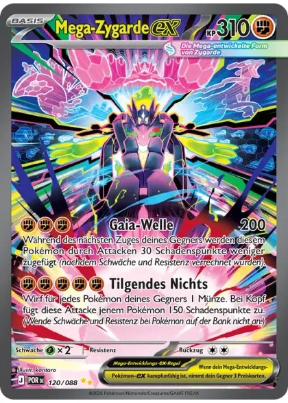 Mega-Zygarde-ex aus dem Set Optimale Ordnung