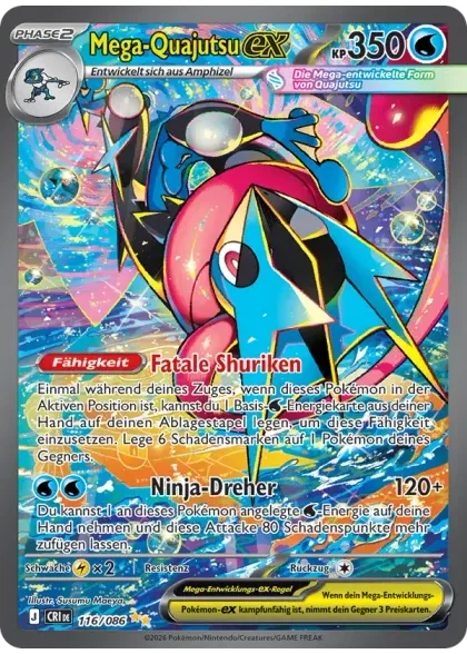 Mega-Quajutsu-ex aus dem Set Wachsendes Chaos