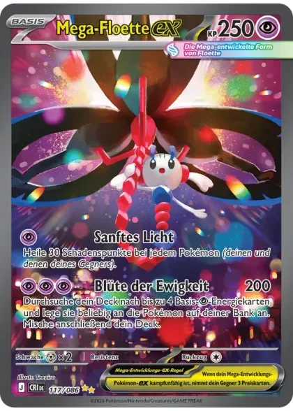 Mega-Floette-ex aus dem Set Wachsendes Chaos
