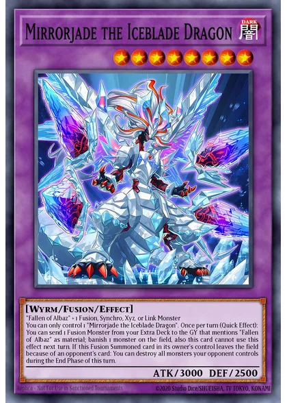 Spiegeljade der Eisklingen-Drache aus dem Set Rarity Collection 5