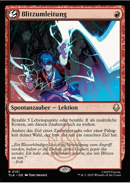 Blitzumleitung aus dem Set Avatar: Herr der Elemente