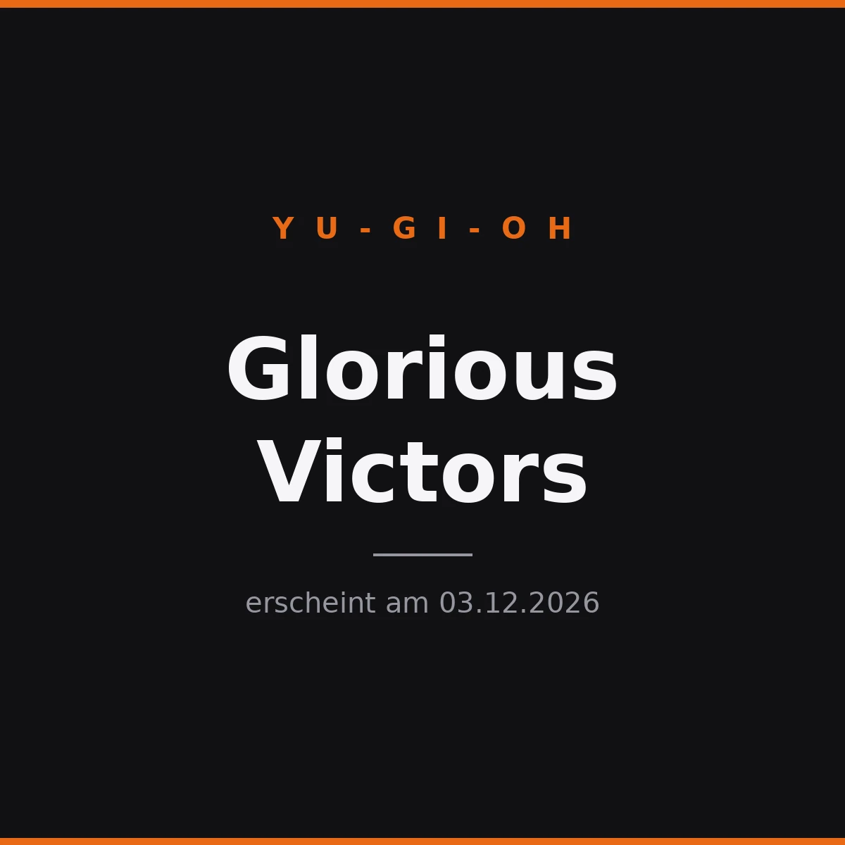 Yu-Gi-Oh Glorious Victors Booster Display Deutsch