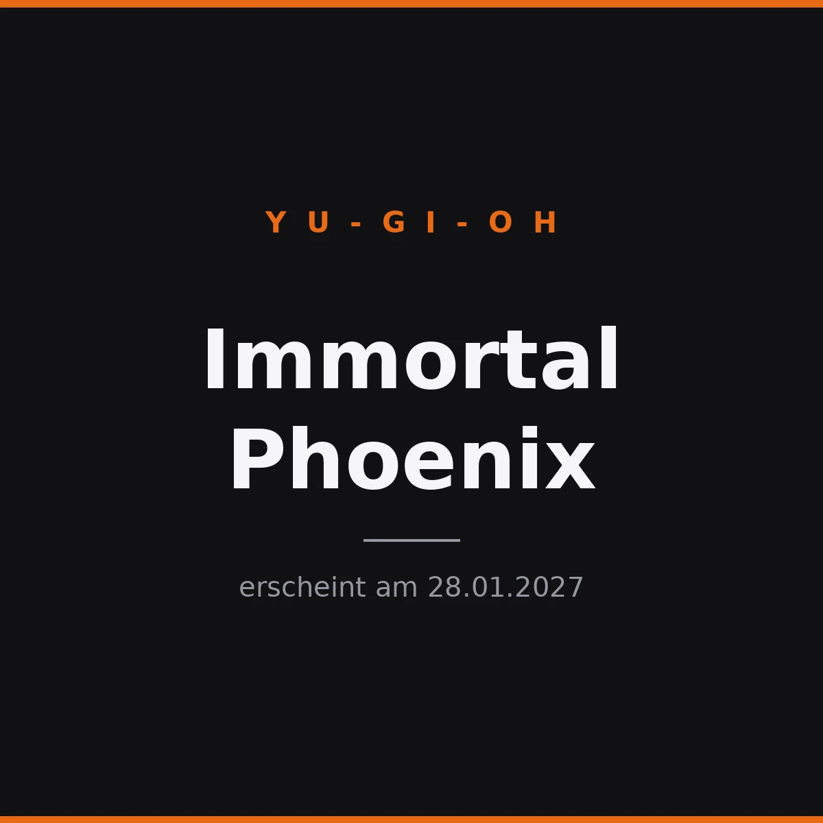 Yu-Gi-Oh Immortal Phoenix Booster Display Englisch
